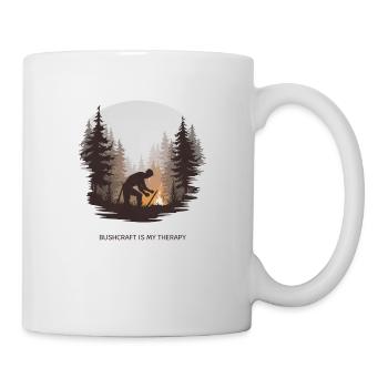 Le bushcraft est ma thérapie – Nature & Survival - Mug blanc - blanc - Droite