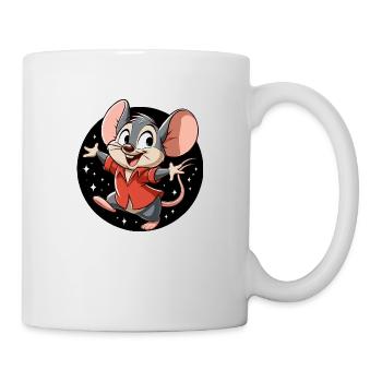 Mouse dances in the night - Mug - white - Right