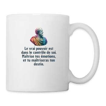 T-shirts Stoïcisme : L'inspiration à portée de soi - Mug blanc - blanc - Droite