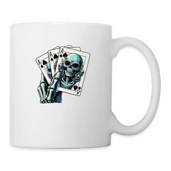 Alien Kartenspiel - Tasse - Weiß - Rechts