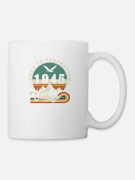 Aged to perfection 1945 Retro -Edition 2025. - Mug blanc - blanc
