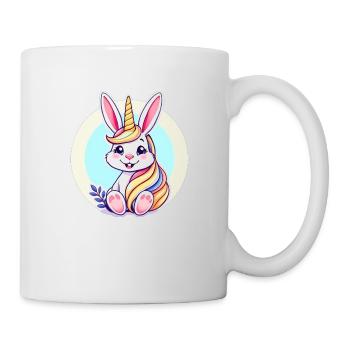 Einhornosterhase - Tasse - Weiß - Rechts
