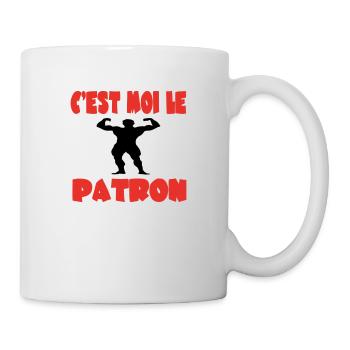 C'est moi le patron - Mug blanc - blanc - Droite