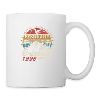 29th Birthday Gift Born In February 1996 - Mug - white - Right