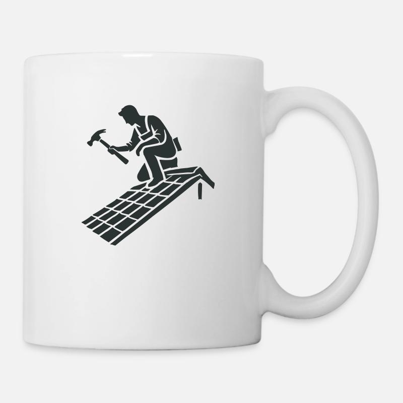 dachdecker - Tasse - Weiß