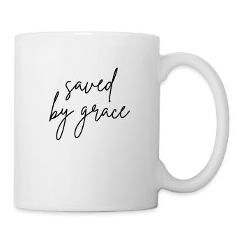 sauvé par la grâce - Mug blanc - blanc - Droite
