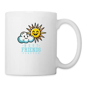 wolke sonne best friends - Tasse - Weiß - Rechts