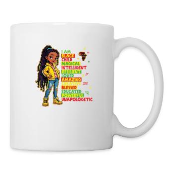 Ich bin schwarzes Kind Geschichtsmonat Afroamerikaner - Tasse - Weiß - Rechts