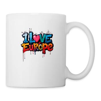 Ich liebe Europa - Tasse - Weiß - Rechts