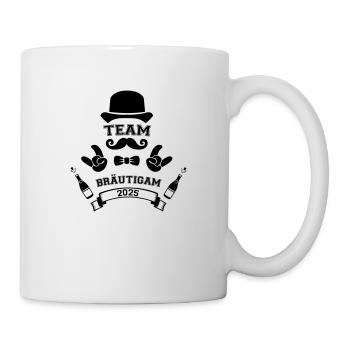 team bräutigam 2025 - Tasse - Weiß - Rechts