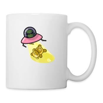 Teddy kidnappé par OVNI Uap - Mug blanc - blanc - Droite