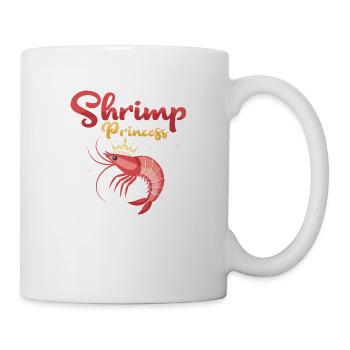 Shrimp Princess Seafood Shrimp Lover - Tasse - Weiß - Rechts
