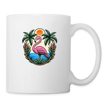 Flamant - Mug blanc - blanc - Droite