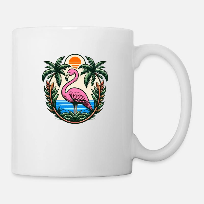 Flamingo - Tasse - Weiß