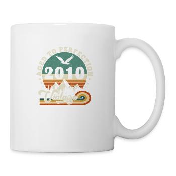 Aged to perfection 2010 Retro -Edition 2025. - Mug - white - Right