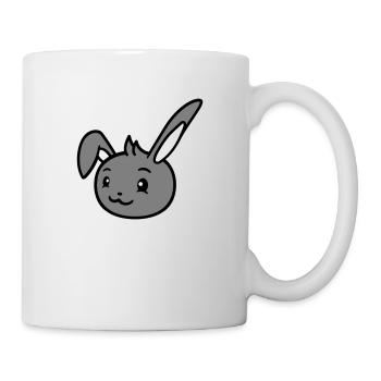 Bunny rabbit looks cute sideways to the side - Mug - white - Right