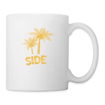 Urlaub Palmen Side - Tasse - Weiß - Rechts