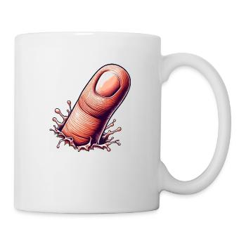 Doigt vintage - Mug blanc - blanc - Droite
