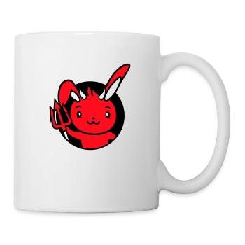 Bunny Devil Demon Evil Satan Hell Trident Costume - Mug - white - Right