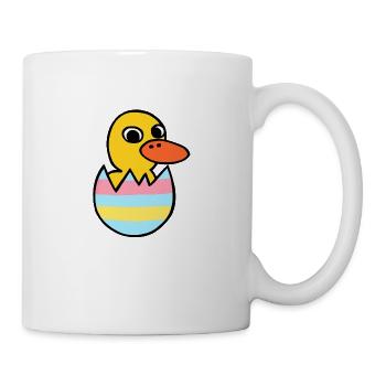 Cute Kawaii Duckling Easter Egg - Mug - white - Right