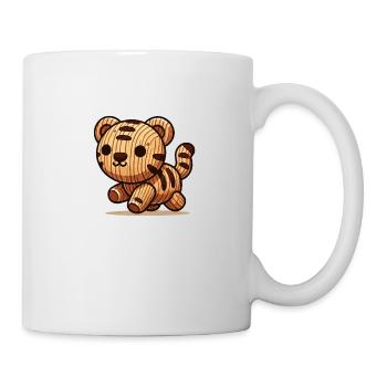 holz tiger - Tasse - Weiß - Rechts