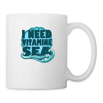 I Need Vitamin Sea – Perfect for Sea Lovers - Mug - white - Right