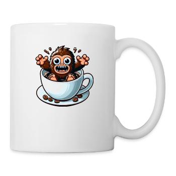 Bigfoot Coffee Coffee Drinker Coffee Lovers - Mug - white - Right