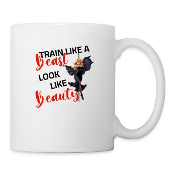 Pole Dance Train Like a Beast Look Like Beauty - Mug blanc - blanc - Droite