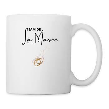 Team de La mariée - Mug blanc - blanc - Droite