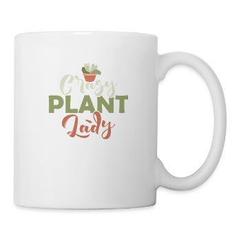 Crazy Plant Dame Jardinage Botanique - Mug blanc - blanc - Droite