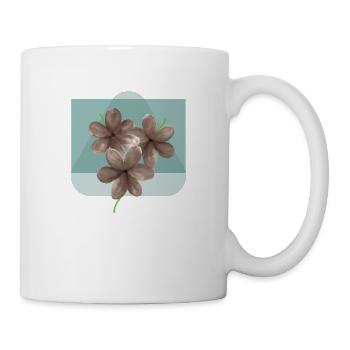 floral flower bloom - Mug - white - Right