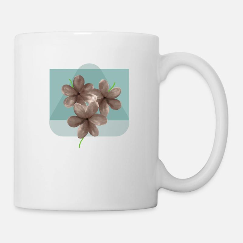 fleur florale floraison - Mug blanc - blanc