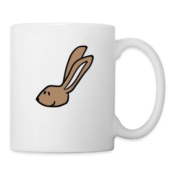 Hase Kaninchen Häschen Cartoon Kleintier niedlich - Tasse - Weiß - Rechts