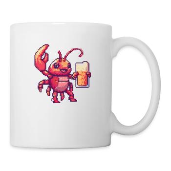Crabe de homard Pixel Beer - Mug blanc - blanc - Droite