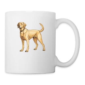 Labrador Hund - Tasse - Weiß - Rechts