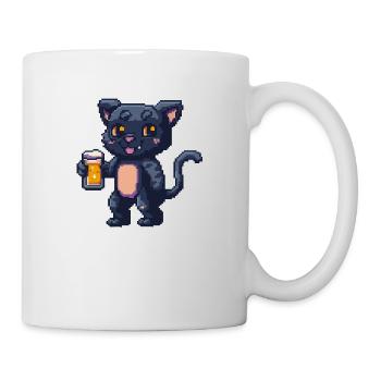 Bière Panther Pixel - Mug blanc - blanc - Droite