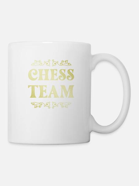 Chess Team - Tasse - Weiß