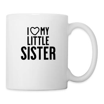 I love my little sister - Mug - white - Right