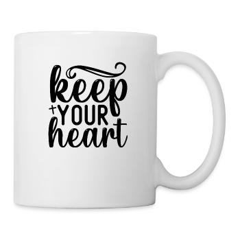Gardez votre cœur - Mug blanc - blanc - Droite