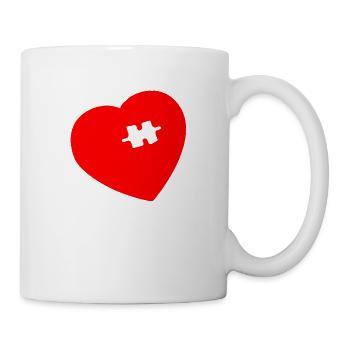 Her Perfect Puzzle – Love & Connection" - Mug - white - Right