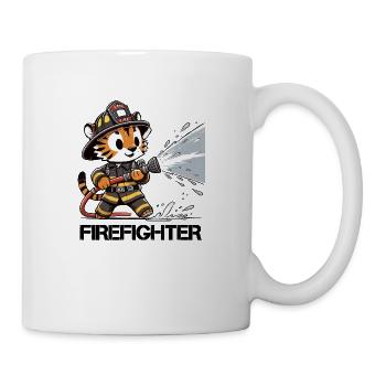 tiger feuerwehr - Tasse - Weiß - Rechts
