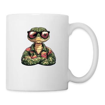 Serpent Cobra Bande Dessinée Drôle Été - Mug blanc - blanc - Droite