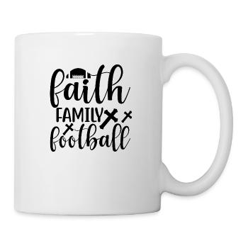 Faith, Family, Football - Mug - white - Right