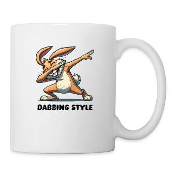 Bunny Dabbing Comic - Mug - white - Right