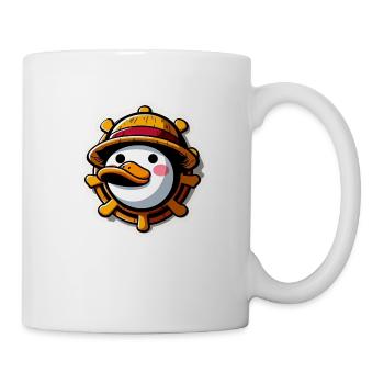 Ente mit Strohhut - Tasse - Weiß - Rechts