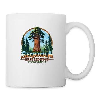 Séquoia - Bois Rouge Géant - Californie - Mug blanc - blanc - Droite