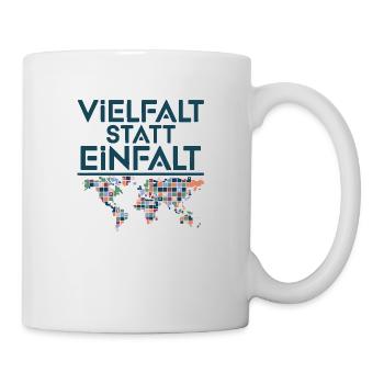 Vielfalt statt Einfalt 2 - Tasse - Weiß - Rechts