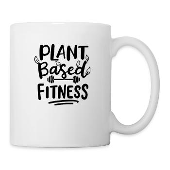 Plant based fitness - Tasse - Weiß - Rechts