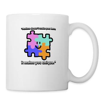 T-shirt de citation sur l’autisme - Mug blanc - blanc - Droite