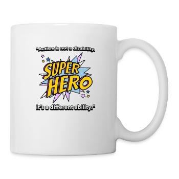 Autism Quote T-Shirt - Mug - white - Right